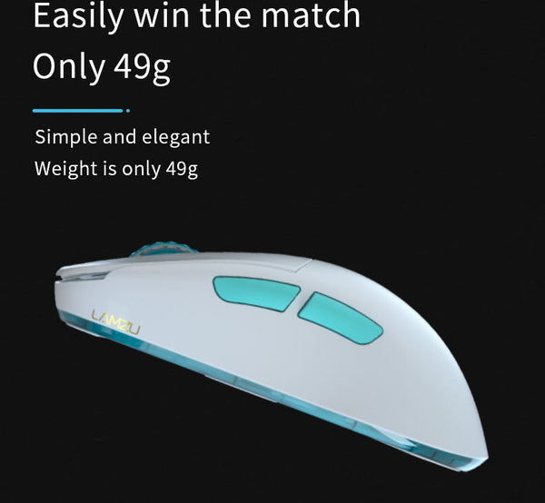 Lamzu Atlantis Mini - 49g Wireless Maus, wie Neu, Rücksender