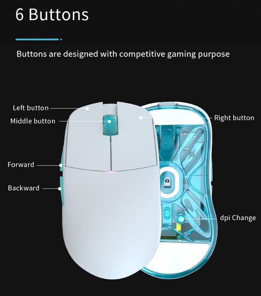Lamzu Atlantis Mini - 49g Wireless Maus
